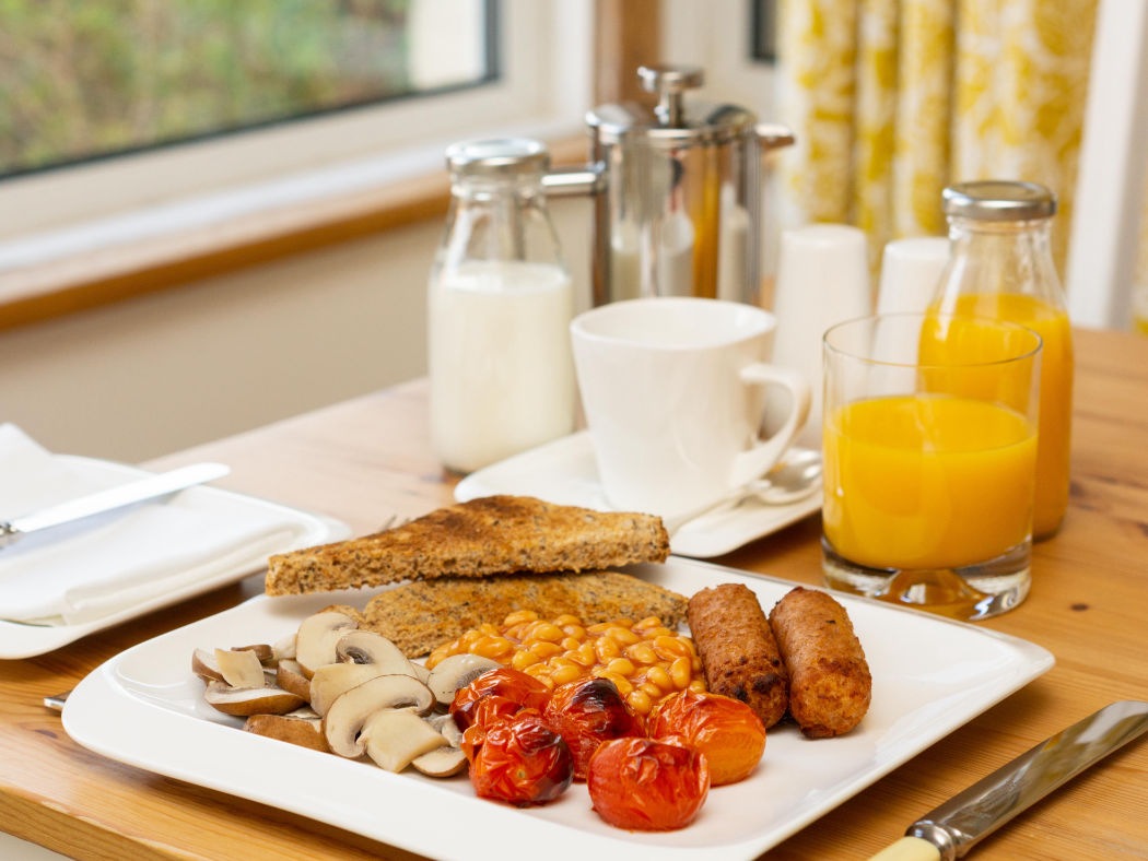 Breakfast Image of our vegetarian breakfast